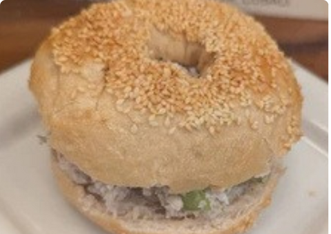NYC Bagel with White Fish Salad