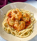 Shrimp Parm with Pasta