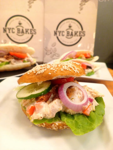NYC Bagel with Chicken Salad