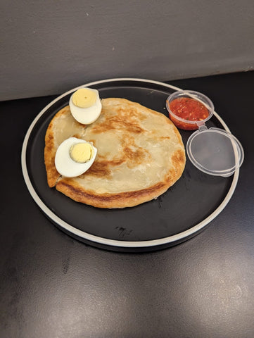 Puff Fry with Egg and Marinara