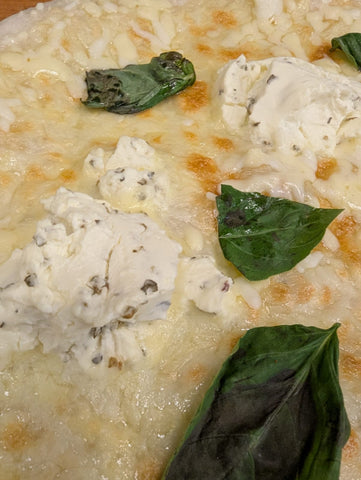 White Margherita Pizza Pie