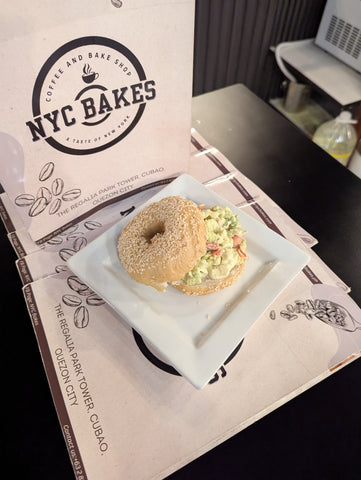 Avocado Salad in Bagel