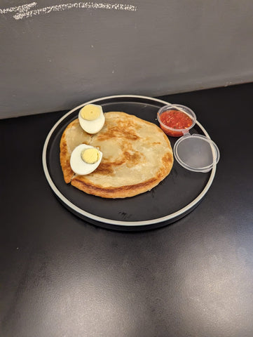 Puff Fry with Egg and Marinara