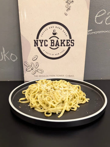 Linguine with Creamy Pesto Sauce